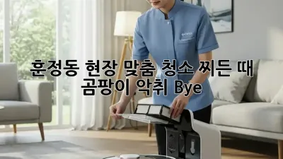 훈정동 현장 맞춤 청소✨ 찌든 때, 곰팡이, 악취 Bye! 👋
